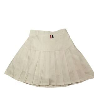 White Tennis Pleated Skirt Skort Preppy High Waist A Line Size 2 Women
